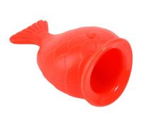 Hemobllo Repulpeur de Lèvres Appareil et Élastique en Silicone Rouge Forme Poisson pour Lèvres Pulpeuses, pour Usage N'importe Où et N'importe Quand