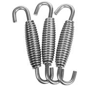 Hemobllo Ressort Pot Échappement Moto 3 Pièces 68 MM Inox Crochet Pivotant Acier pour Fixation et Raccords Tuyaux