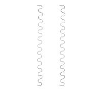 Hemobllo Ressorts de Soutien de Siège de Canapé en Métal Argenté 2pcs Structure Serpent pour Réparation de Coussin Affaissé Chaise et Canapé
