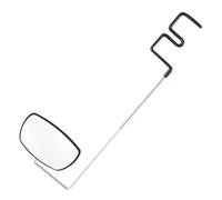 Hemobllo Rétroviseur de Vélo Pratique Noir Miroir Super Clair et Rotation 360° Ajustable, Accessoire Léger en Abs pour Casque, pour Cyclisme Sécurisé