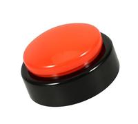 Hemobllo Réveil à Gros Bouton avec et Volume Horloge de Chevet Silencieuse Alarme Facile à Arrêter pour Malentendants et Personnes Âgées Affichage Jour Nuit sans Pile Version Anglaise