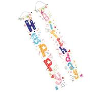 Hemobllo Rideau de Porte d'Anniversaire 31X180 CM Banderole Décorative Résistante aux Couleurs à Suspendre de Porte Réutilisable pour Fête Décoration Murale et Photo Article de Fête