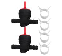 Hemobllo Robinet Essence Tondeuse Vanne D'arrêt en Ligne en Abs, Protection du Carburateur pour Petits Moteurs, 2 Pièces pour Équipements de Jardin Extérieurs