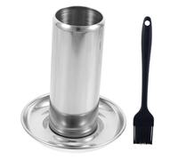 Hemobllo Rôtissoire à Poulet Canette de Bière Acier Inoxydable avec Plateau Collecteur Support Vertical pour Barbecue et Four Accessoire pour Cuisson Rôtie Couleur Couleur Aléatoire