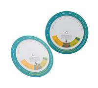 Hemobllo Roue Imc Murale Calculateur Poids et Taille 2 Pièces Outil de Mesure Santé pour Gestion du Régime Alimentaire Surveillance Instantanée Précision Avancée Maison Gymnase Bureau