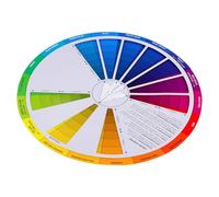 Hemobllo Roue Tournante de Couleurs pour Apprentissage Visuel Nuancier Dégradé Tableau de Mélange Outil Pédagogique pour Artistes et Amateurs
