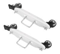 Hemobllo Roues Chauffantes pour Radiateurs Électriques 2 Pcs Roulettes Pivotantes à 360° Frein Base de Chauffage Électrique Robuste en Métal Adaptées pour Remplacement et Mobilité