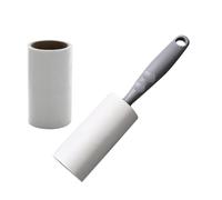 Hemobllo Rouleau Adhésif Anti-Poils 3 Pièces - 1 Rouleau Gris 2 Rouleaux Recharge - Brosse Collante Portable pour Vêtements, Canapé et Tapis, Élimination des Poils D’Animaux, Outil