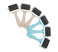 Hemobllo Rouleau d'impression en Caoutchouc pour Peinture de Gravure, Lot de 6 Pièces, Outil Robuste pour Garçon et Filles, Rouleau D'estampage Plastique Pratique