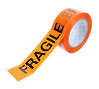 Hemobllo Ruban Adhésif Fragile Demballage Bande Davertissement Orange et Noire Bande de Protection pour Colis Ruban de Marquage pour Expédition Sécurisée