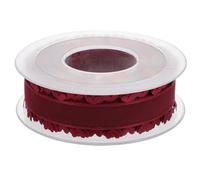 Hemobllo Ruban de Satin à Motifs Cœurs pour Emballage Présent, Ruban Décoratif Rouge Profond 5 Cm X 10 M, Fournitures de Bricolage pour Emballages Présents, Bouquets de Fleurs et