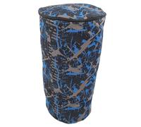 Hemobllo Sac de Transport Djembé Imperméable Tissu Oxford Camouflage Bleu Sac à Dos Double avec Mousse pour Tambour Africain Protection et Confort Longue Durée