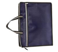 Hemobllo Sacoche Oxford Oxford avec Double Fermeture Éclair Pochette Portable pour Documents Sac de Rangement Résistant Saleté Usure Organiseur Pratique pour Bureau et Voyage