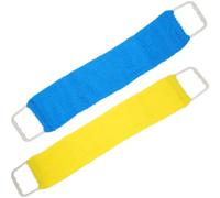 Hemobllo Sangle de Massage Dorsale pour Bain - Serviette Exfoliante Longue et Résistante pour Corps, Nettoyage Dos, Bande Hommes et Femmes, Couleur Aléatoire