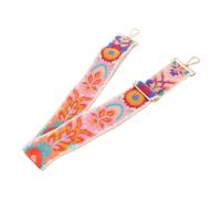 Hemobllo Sangle De Sac à Main Brodée De Fleurs Pour Banjo Réglable Remplacement Avec Verrous De Sangle Pour Basse Et Autres Instruments De Musique