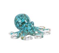 Hemobllo Sculpture en Cristal De Pieuvre Mignonne Animal Marin pour Décoration Intérieure Ornement De Table Décoration De Bureau à Domicile Figurine Décorative