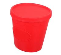 Hemobllo Seau à Popcorn Silicone Réutilisable Rouge Épais Contenant Léger et Résistant pour Bonbons Snacks et Soirées Cinéma pour Fêtes et Festivals