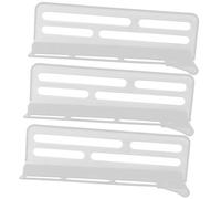 Hemobllo Séparateurs de Réfrigérateur Réglables Organisateur de Rangement Multifonctionnel pour Aliments et Boissons Clip de Séparation de Tiroir 3 Pièces Transparent