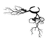 Hemobllo Serrage-Tête Cornes de Cerf de Branche Noir Bandeau pour Cosplay et Fête de Noël Accessoire de Tête Unique Taille Décor Naturel pour Soirées Costumées et Halloween