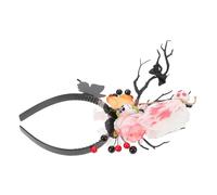 Hemobllo Serre-tête Cerf Coiffe Effrayante pour Halloween Fête des Morts et Cosplay Accessoire de Cheveux Unique