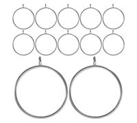 Hemobllo Sertissages pour la fabrication de boucles d'oreilles en joaillerie, cadres ronds en alliage argenté, 100pcs, finition précise pour accessoires personnels et occasions spéciales