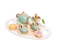 Hemobllo Service à Thé Bois pour Garçon Fille Dinette Réaliste pour Jeux Imitation Cadeau Créatif Fille Garçon Accessoires pour Tea Party Éveil et Jeu Éducatif