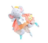 Hemobllo Serviette Apaisante pour Bébé et Doudou Éléphant Doux, Tissu Sûr sans Odeur, Serviette à Mâcher, Jouet Réconfort pour Nourrisson, Usage Sommeil et Câlins, Présent Naissance, Grand