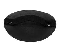 Hemobllo Serviette de Exfoliante Double Face Noire Éponge Ronde Abrasive pour Élimination des Peaux Mortes Accessoire Bain Solide pour Bras Jambes et Dos Fournitures de Salle de Bain