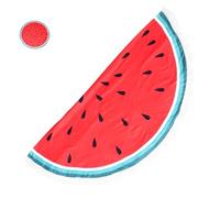 Hemobllo Serviette de Plage Ronde Surdimensionnée à Motif Pastèque Douce et Super Absorbante avec Bordure à Franges Décoratives Serviette Piscine Portable pour Adultes