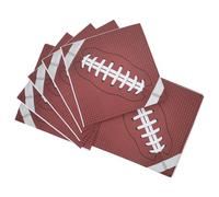Hemobllo Serviettes en Papier Rugby 48 Pcs - Serviettes Jetables pour Fête D'anniversaire Thème du Football - Décorations Sportives Absorbantes et Pratiques pour Événements et Apéritifs