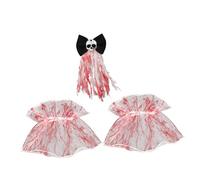 Hemobllo Set Accessoires Halloween Mariée Sanglante Épingle à Cheveux Gothique Vintage Manchettes Sanguinolentes Décoration Effrayante pour Soirées Déguisées et Cosplay