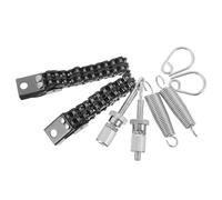 Hemobllo Set Accessoires Pédale de Grosse Caisse avec Ressort à Double Chaîne Vis de Fixation et Tendeur de Tension Compatible Pédales Simple et Double pour Batterie Jazz