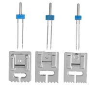 Hemobllo Set Aiguilles Doubles pour Machine à Coudre avec Pied Presseur Compatible Multi-modèles Couture Précise et Gain pour Projets Créatifs Ménagers