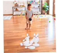 Hemobllo Set de Bowling Mini Plastique avec Quilles et Boules Jeu de Bowling Intérieur pour Kit Amusant pour Développer la Motricité et Jouer Famille