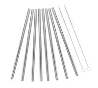 Hemobllo Set de Pailles Réutilisables Acier Inoxydable Cœur avec Brosse de Nettoyage Adaptées Aux Boissons Chaudes et Froides Bubble Tea Smoothies et