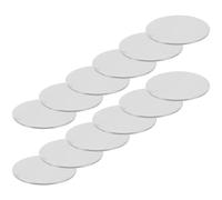 Hemobllo Set de Plaques Métalliques Fines Blanches en Fer Lot de 25 Adhésif Puissant, Stabilité Sécurisée et Compatibilité pour Support de Téléphone Magnétique Voiture et Bureau
