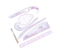 Hemobllo Set de Règles de Couture Précises pour Dessin Coupe et Courbes de Vêtements Outil de Mesure Manuel Polyvalent pour Tailleurs et Créateurs