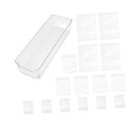 Hemobllo Set de Sacs de Rangement pour Bijoux Auto-scellants Anti-oxydation avec Boîte Organisatrice Transparentes Pochette Boucles Oreilles Colliers et Bracelets Pratique pour Voyage et