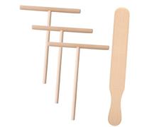 Hemobllo Set de Ustensiles pour Râteau et Spatules pour Étaler Pâte Portable et Outils de Cuisine pour Pancakes et Omelettes Usage Domestique