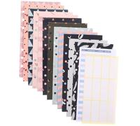 Hemobllo Set Enveloppes Budget Marbrées avec Cahier de Feuilles de Suivi des Dépenses et Autocollants pour Organisation Financière Personnelle et Gestion des Finances Mensuelles