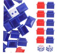 Hemobllo Set Jeu Échecs Maison Accessoires de Remplacement pour Jeu de Société Riche Homme pour Développement Visuel et Cognition