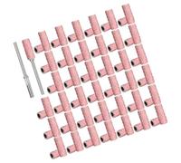 Hemobllo Set Manucure 3,1 Mm Têtes de Foret à Clous Rose Roulement, Bandes de Ponçage pour Perceuse à Ongles 120 Grain, Mini Embouts de Meulage pour Manucure et Pédicure, Soin Précis