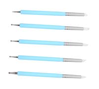 Hemobllo Set Pinceaux Nail Art Double Embout Way Nail Pen et Pottery Pen pour Décoration Ongles UV Gel Outils et Maison Précision Dessin Détails et Motifs Kit Vernis Gel DIY