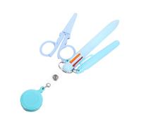 Hemobllo Set Porte Badge Rétractable Infirmière avec Stylo à Bille Surligneur Marqueur et Ciseaux Pliables Outil Multifonction pour Médecins et Personnel Hospitalier