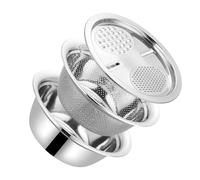 Hemobllo Set Râpe Légumes Multifonction Acier Inoxydable avec Passoire Fine et Bac Alimentaire Tranchant Ergonomique pour Préparation Cuisine Polyvalente