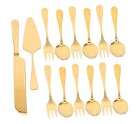 Hemobllo Set Ustensiles Pâtisserie Acier Inoxydable pour Découpe et Service Gâteau Mousse Spatule et Couteau Multifonction pour Pizzas et Desserts Usage Maison et Professionnel