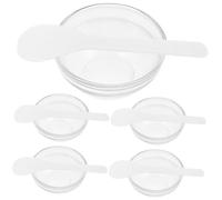 Hemobllo Sets de Sets de Bols en Verre et Design Élégant Lot de 5 Bol de Mélange Transparent et Épais Tactile Confortable pour Masque Facial Diy pour Soin Spa