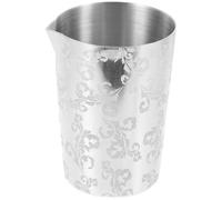 Hemobllo Shaker Design Gravé en Acier Inoxydable Argenté Mélangeur à Boissons Solide et Résistant Rouille, pour Amateurs et Barmans Professionnels