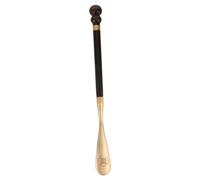 Hemobllo Shoe Horn Long Metal Tip Wooden Handle Heavy Duty Boot Horn For Men Women Seniors Pregnancy Travel Ebony Wood