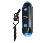 Hemobllo Sifflet Électronique Arbitre avec Cordon Bleu, Lampe Sos Intégrée, Plastique Solide, Sifflet Électrique Portable, pour Entraîneurs, Enseignants, Activités Extérieures, Sports Et Sécurité